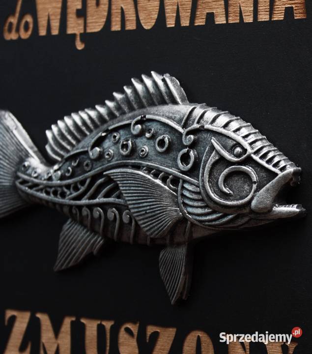 Tabliczka Plakat 3D Wędkarza Stworzony do Dębica