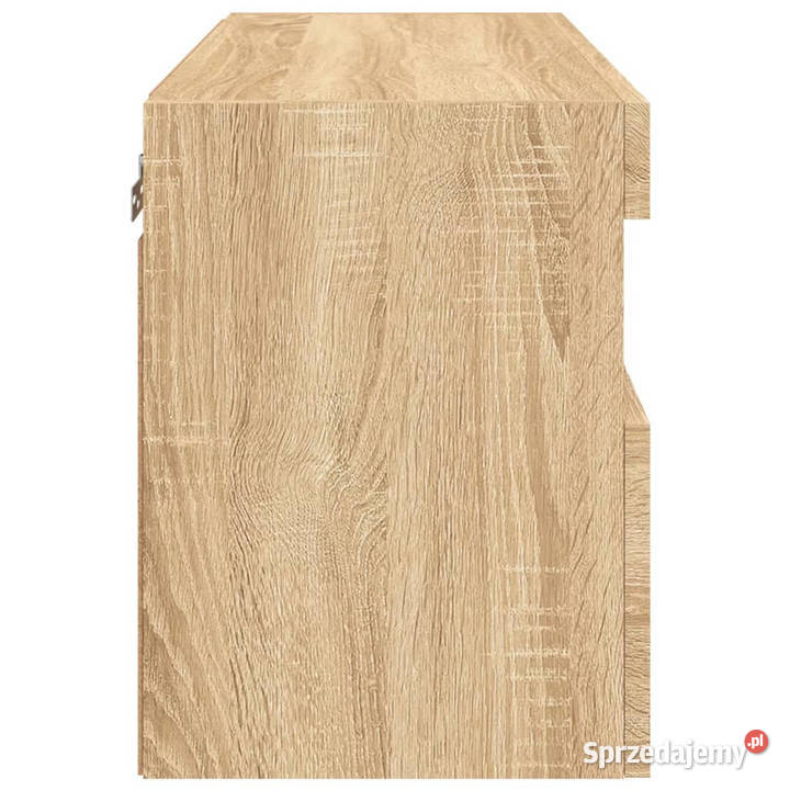 Ścienna szafka TV z LED dąb sonoma 60x30x40 Warszawa
