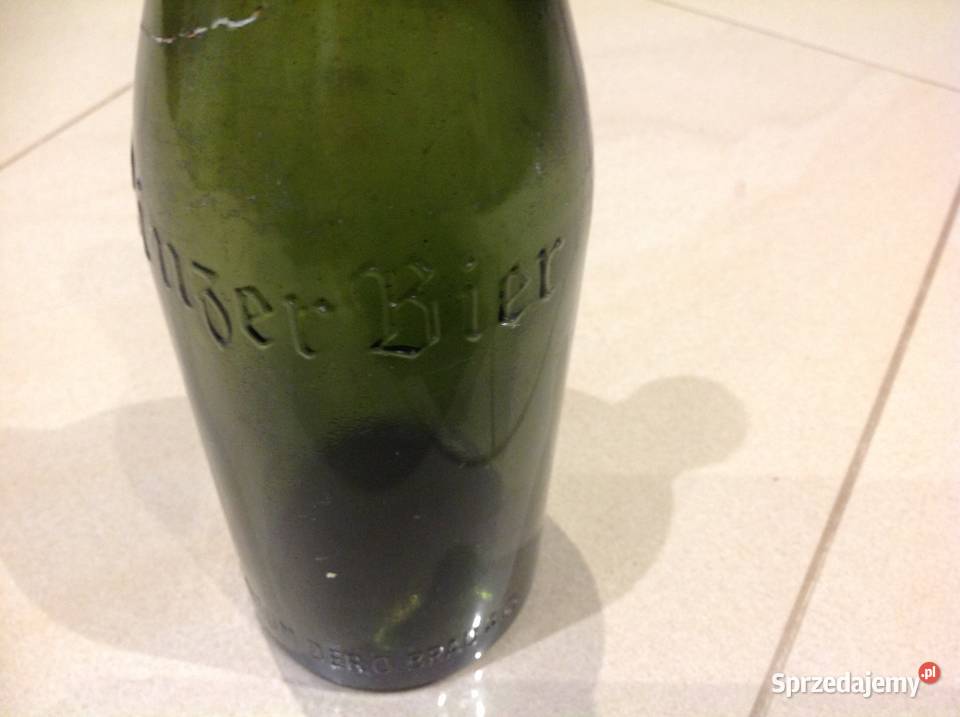 Stara Butelka Szklana LINZER BIER Sygnowana