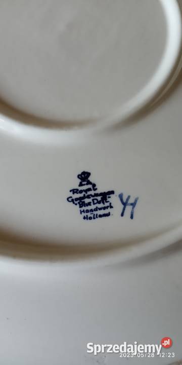 vintage talerze holenderskie