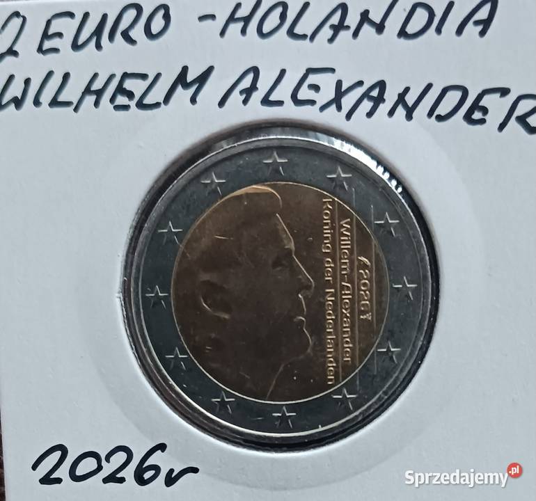 2 Euro Holandia 2026 r Wilhelm Alexander Konin