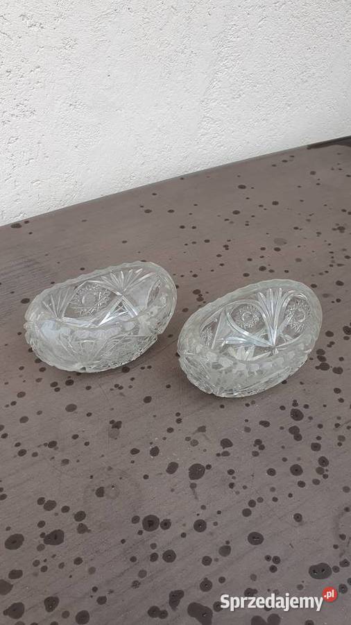 Salaterki kryształowe 2 sztuki kryształ Łódź