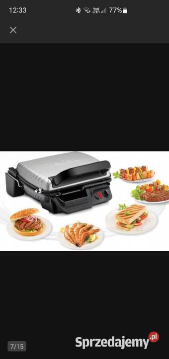Składany grill elektryczny Tefal GC 3050 czarny Lubin sprzedam