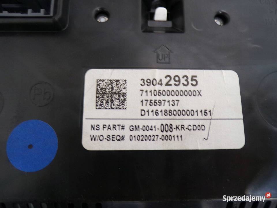 LICZNIK ZEGARY OPEL ASTRA K V 16 CDTI EUROPA osobowe kujawsko-pomorskie