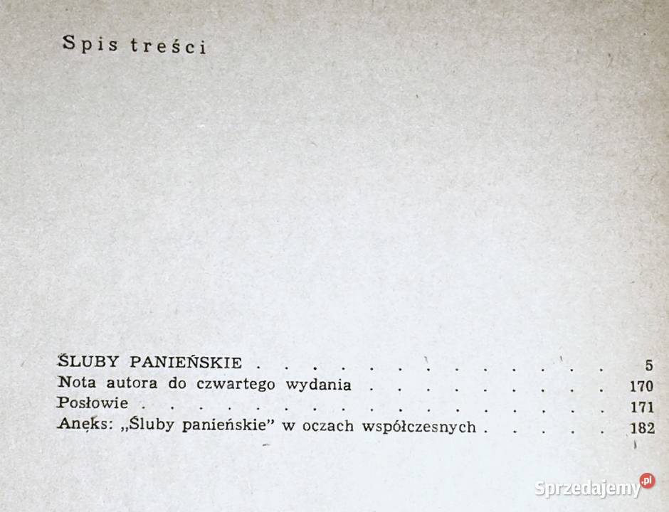 Śluby panieńskie Aleksander Fredro Książki i Podręczniki lubelskie Chełm