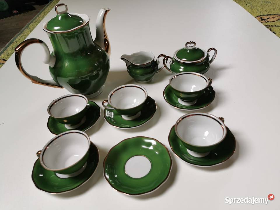 Serwis porcelanowy kawowy Karolina 4 z PRLu AGD drobne Kraków sprzedam