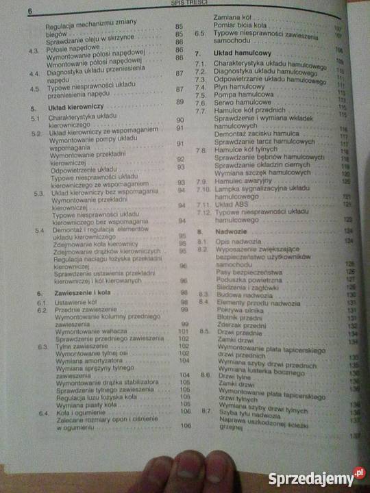 Daewoo FSO lanos sam naprawiam książka napraw