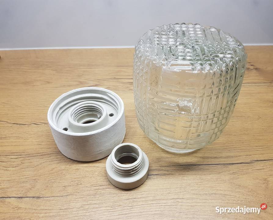 Lampa Klosz z porcelanową oprawą PRL Golina