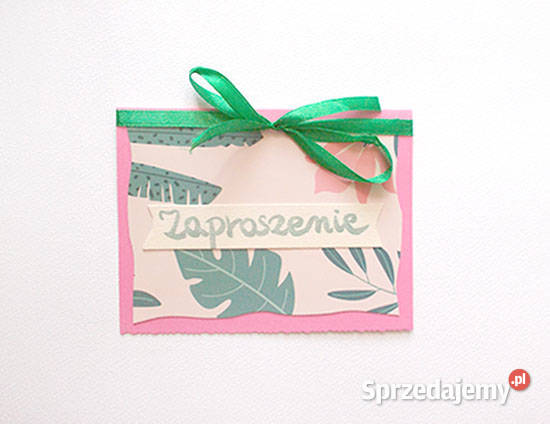 różowe zaproszenie na różne okazje boho Bydgoszcz