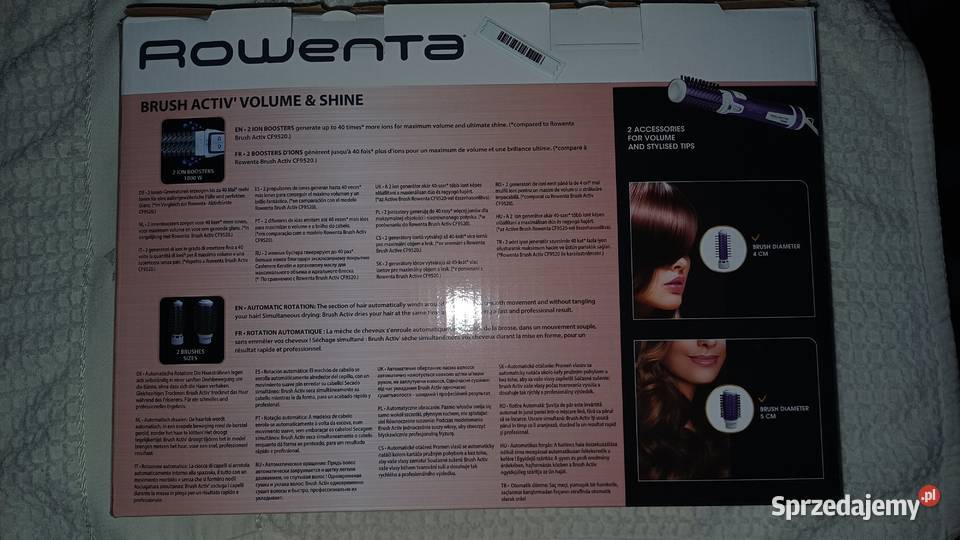 ROWENTA Brush Activ Volume Shine obrotowa Akcesoria do włosów Warszawa sprzedam