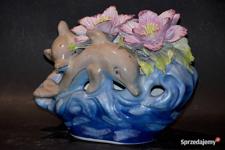 Porcelana Roceram ozdoba Delfiny kolekcja Środa Wielkopolska