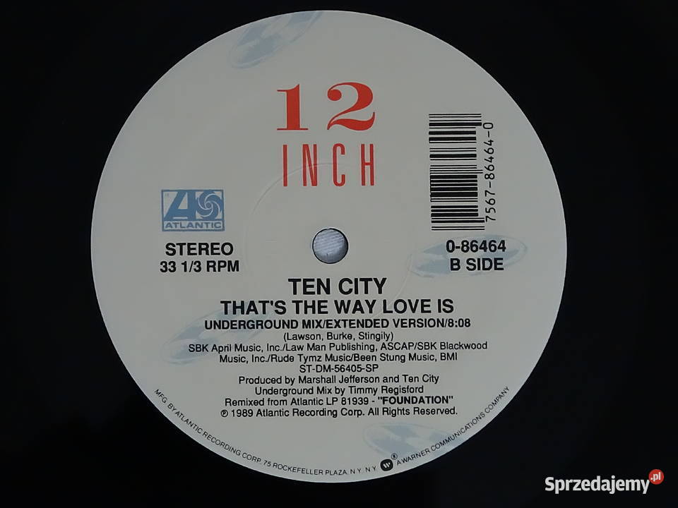 Ten City Thats The Way Love Is Winyl Biłgoraj
