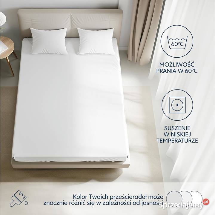 Prześcieradło z gumką DREAMZIE bawełna 80 x 200 śląskie Zawiercie
