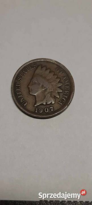 moneta USA 1 cent 1907 Kolekcje