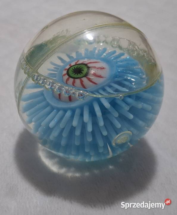 Gumowa kulka z okiem brokatem niebieska 6 Czeladź sprzedam