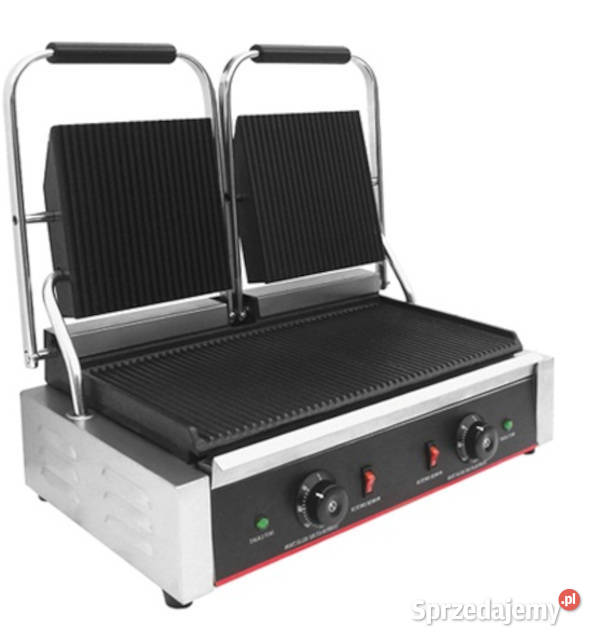 Grill opiekacz kontaktowy podwójny warzywa bułki Pozostałe Szczekociny