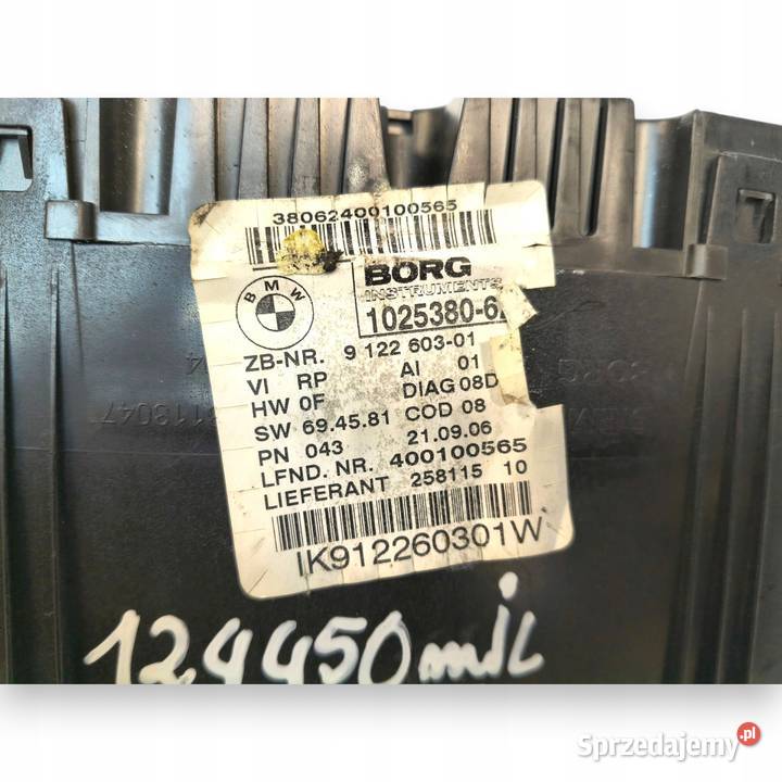 LICZNIK ZEGARY 9122603 BMW E90 E91 20 D Diesel Liczniki i zegary Chełm