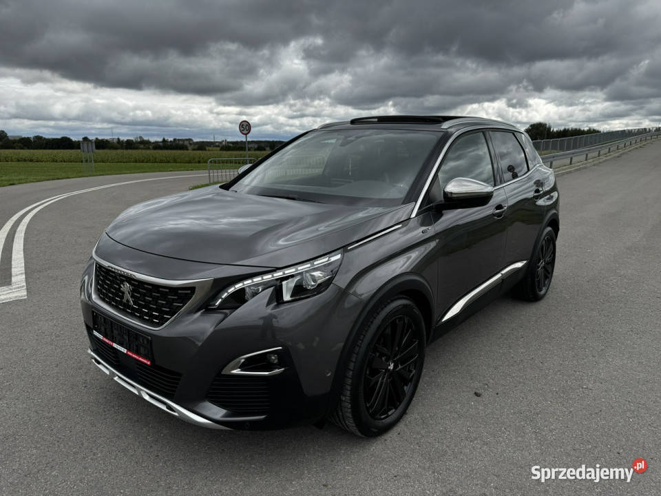 Peugeot 3008 GTLINE KAMERY 360FULL LED Masaże szary lubelskie Modliborzyce