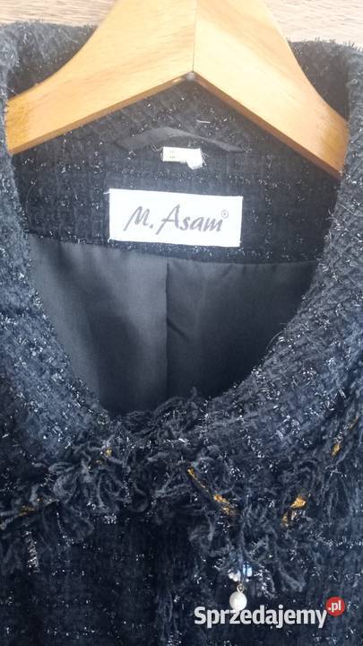 Płaszcz wiosenny czarny styl vintage Białystok