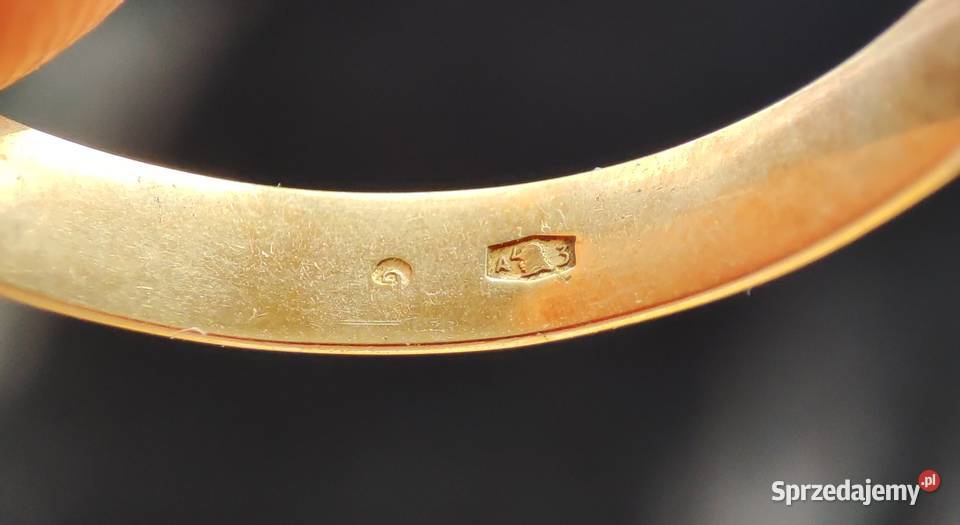Złota obrączka próby 585 Warszawa sprzedam