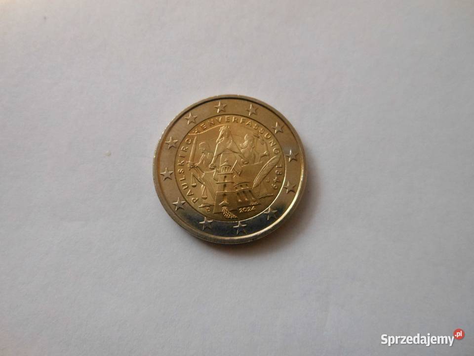 Monety 2 euro osiem niemieckich monet Bukowo