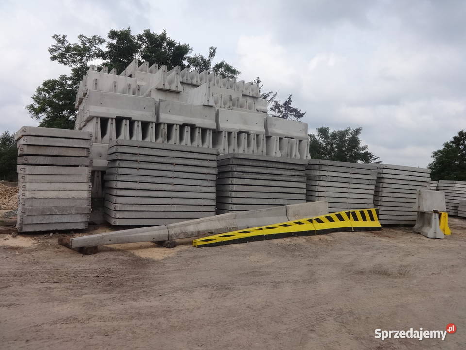 Bariery betonowe dwustronne 4m śląskie Dąbrowa Górnicza