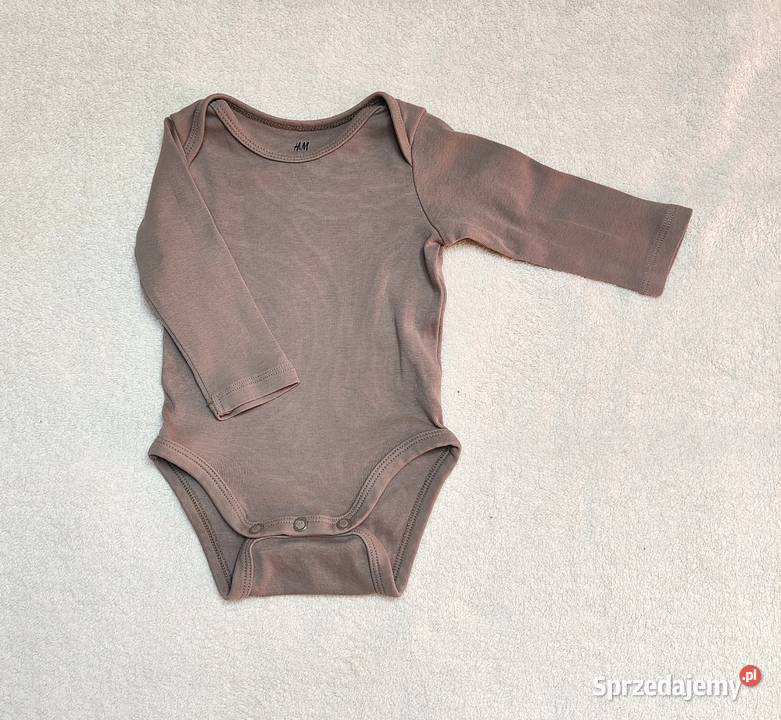 Body HM 5 pack 56 bawełna długi rękaw białe zachodniopomorskie Szczecin