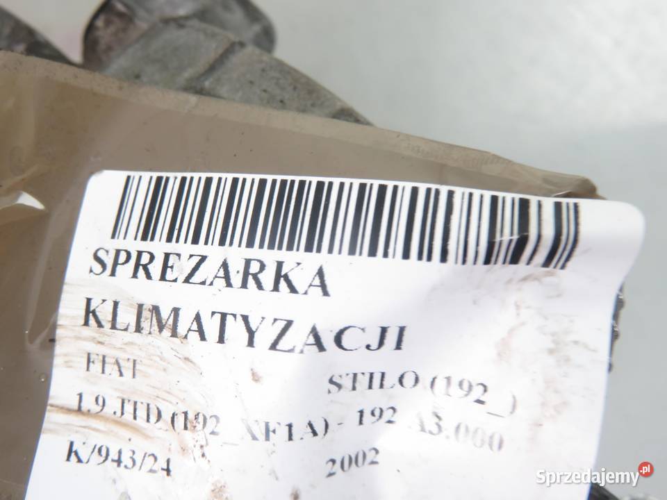 KOMPRESOR KLIMATYZACJI FIAT STILO 19 JTD sprzedam