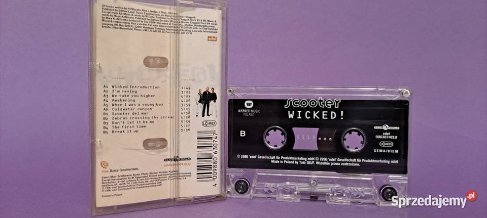 Scooter Wicked 1996 KASETA Poland Kraków