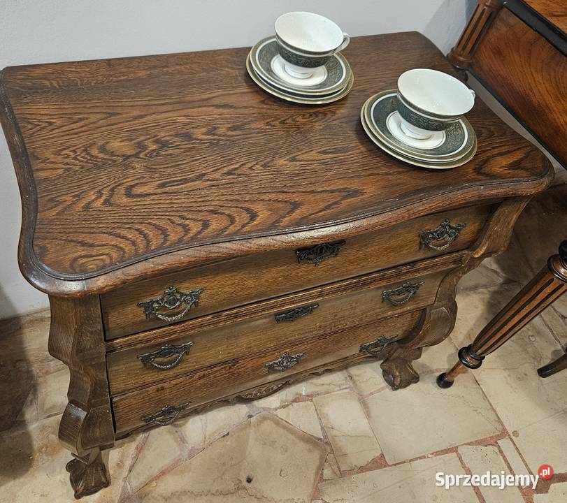 Stylowa drewniana komoda z 3 szufladami lubelskie Lublin
