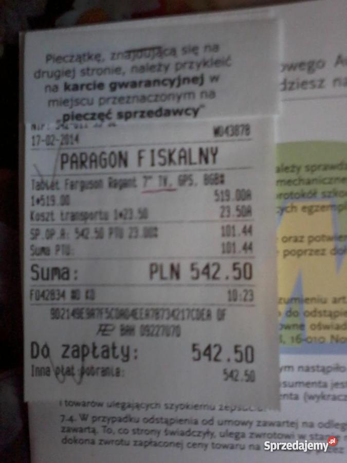 Tablet Ferguson Regent TV7 mazowieckie Radom