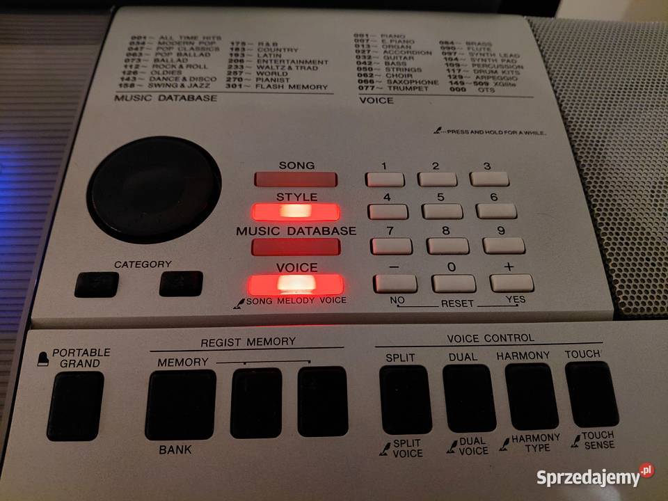 Yamaha PSRE413 keyboard komplet stojak zasilacz Instrumenty klawiszowe i MIDI mazowieckie Warszawa sprzedam
