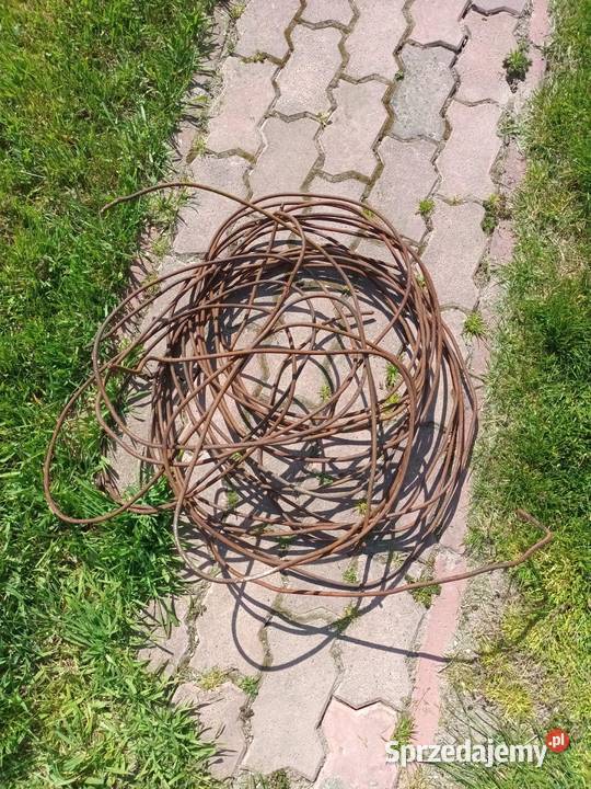 Drut stalowy fi 5 mm około 47 metrów Rzeszów