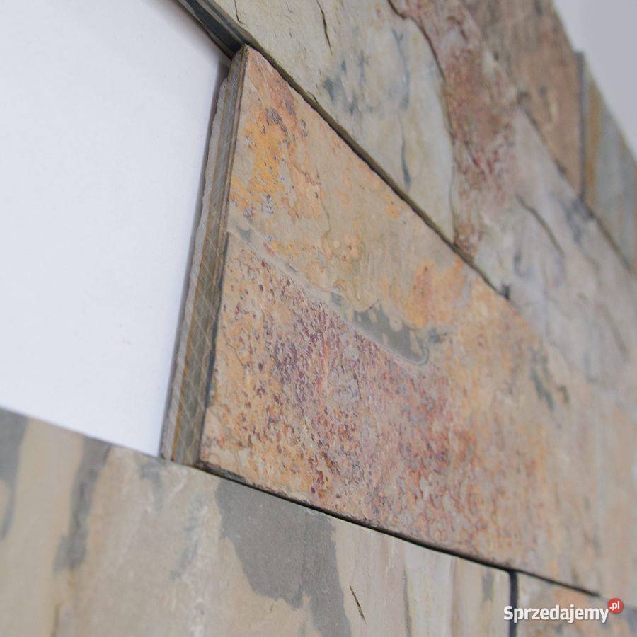 Płytki Łupek Indian Autumn naturalny 10x30x1 Łódź