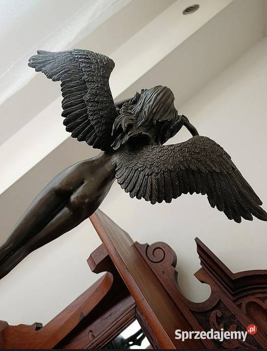 Figura z BRĄZU wysokość 57 SYGNOWANA Węgorzewo
