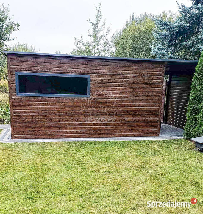 Schowek domek ogrodowy 45x25m wiata 18m drzwi 2x Wisła