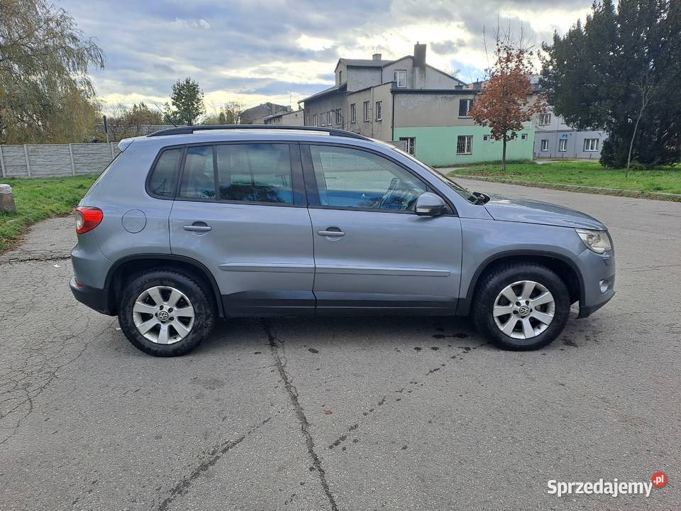 Volkswagen Tiguan 20TDi 140 4x4 2008r skórzana tapicerka śląskie Czeladź