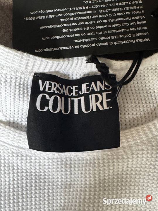 Biały Top Versace Jeans Couture Topy i koszulki