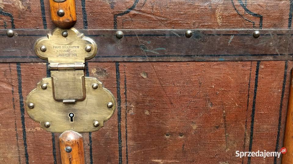 Stary duży kufer podróżny Wrocław