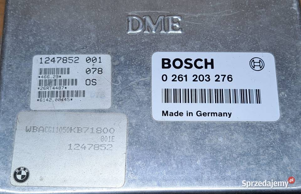 KOMPUTER STEROWNIK SILNIKA BMW E36 16 1743246 Mielęcin