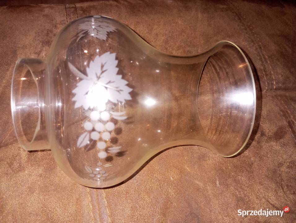 Pięknie zdobiony klosz do lampy komin Biłgoraj