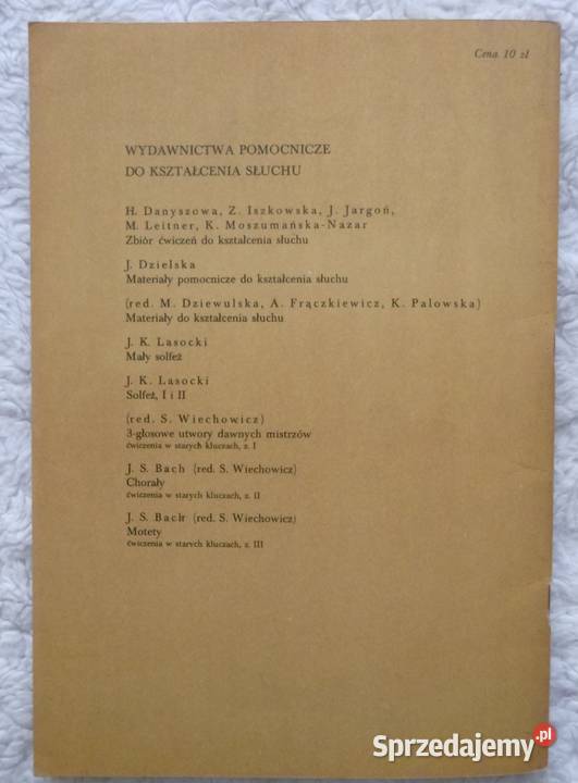 Materiały i zbiór ćwiczeń do kształcenia słuchu
