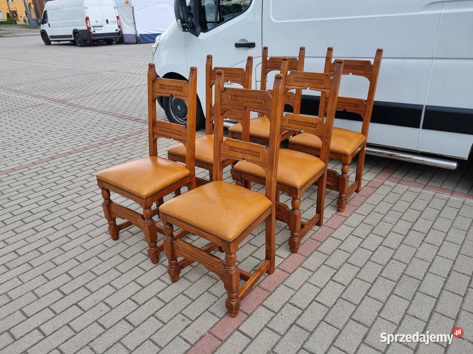 Komplet porządnych sześciu krzeseł z Niemiec