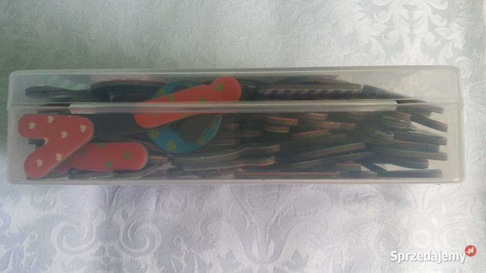 alfabet magnetyczny literki magnesy małe duże Giżycko