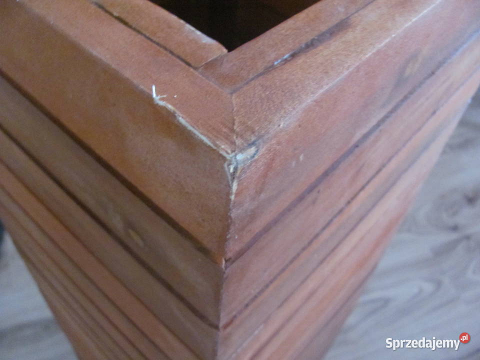 donica lite drewno akacja kolumna doniczka Zamość sprzedam