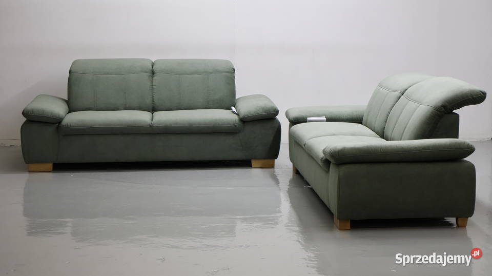 TAZ nowy komplet 3 3 kanapy ZESTAW sofa zielona sprzedam