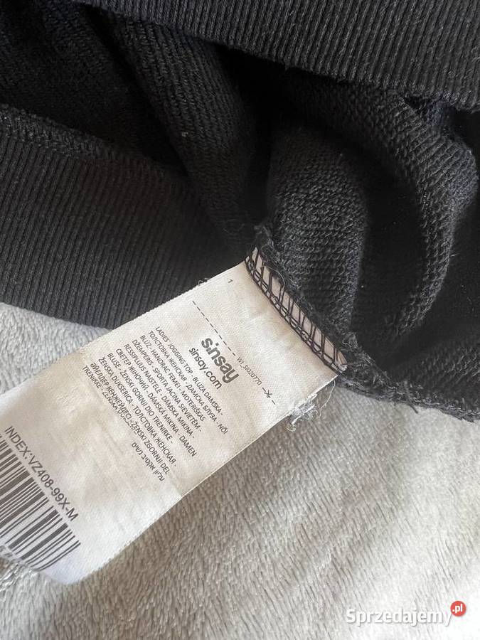 Bluza sweter z kapturem czarna sinsay HIT podkarpackie Jasło