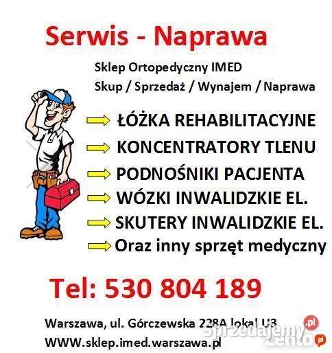 Łóżko Ortopedyczne Elektryczne na pilota Wynajem mazowieckie Warszawa