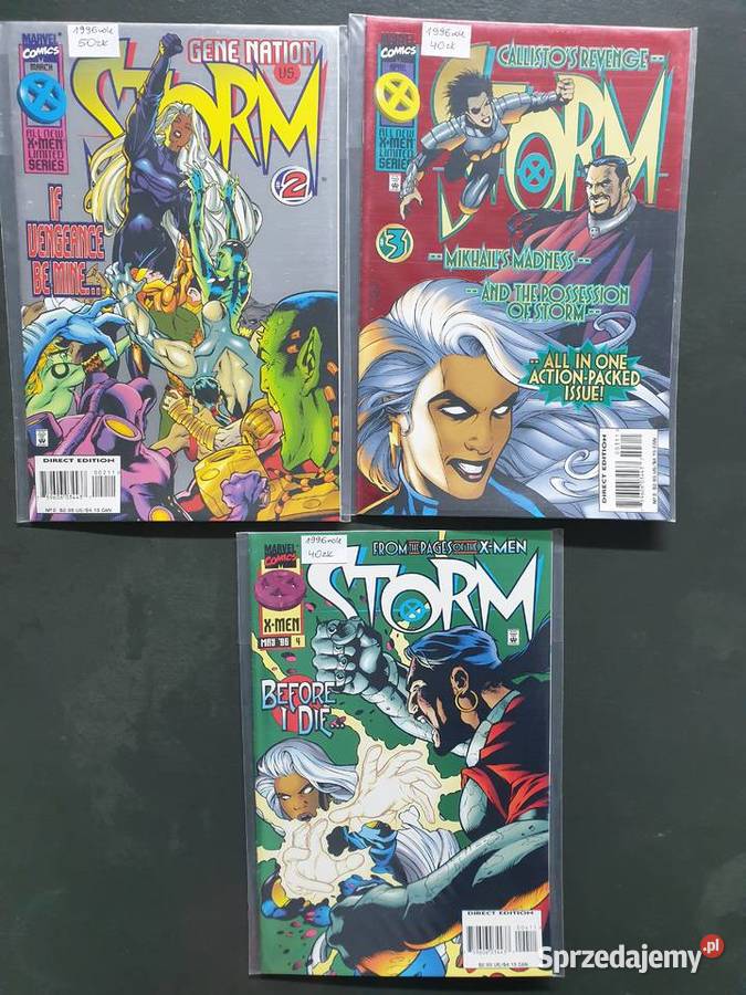 Storm 3 oryginalne komiksy Marvel USA 1996 Komiksy Gdynia sprzedam
