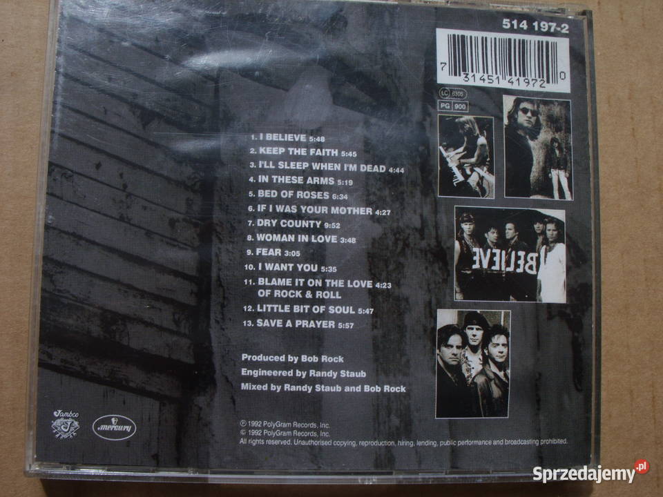 Płyta CD Jazz BON JOVI KEEP THE FAITH 1992 Wołów